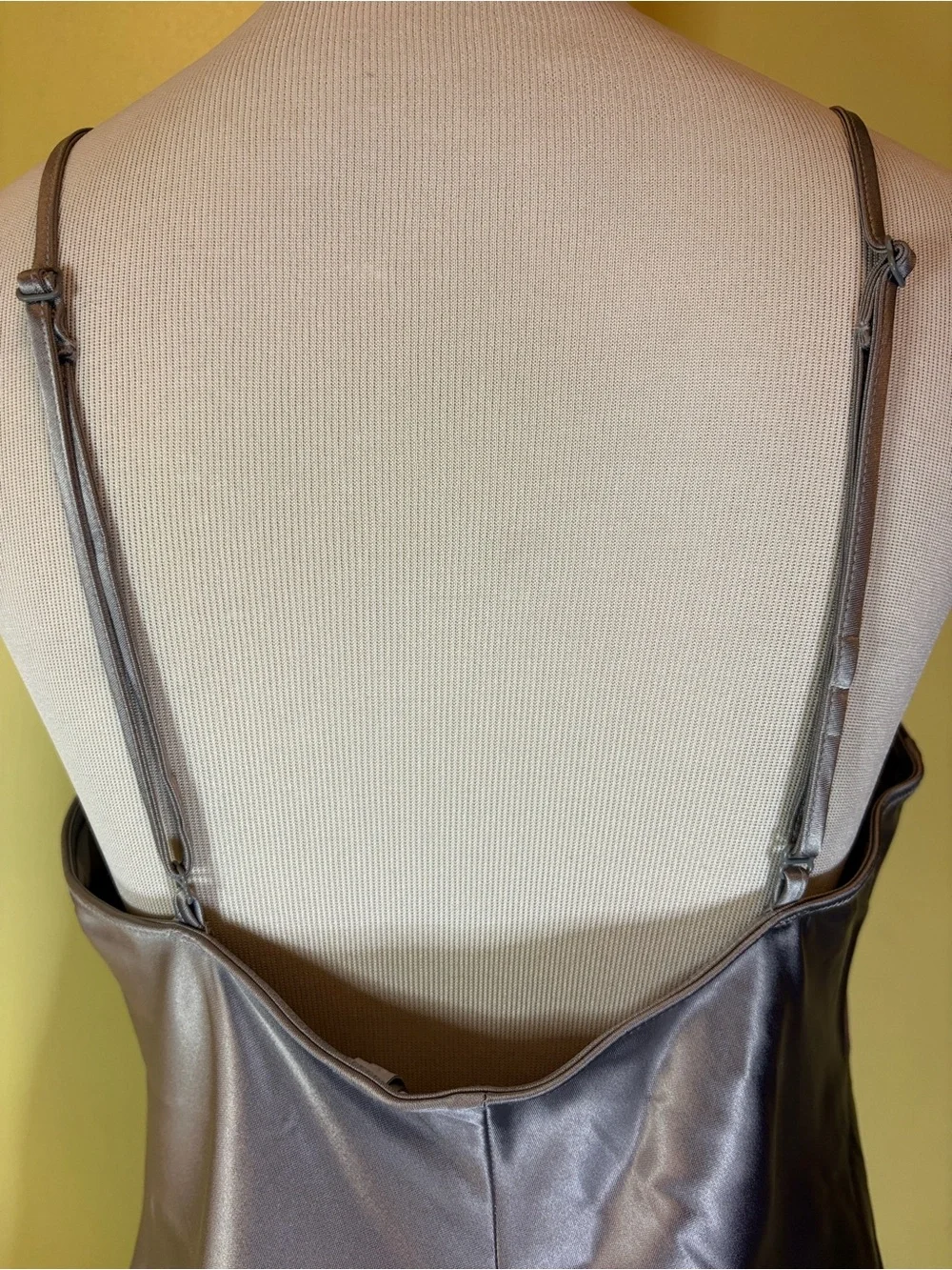 SKIMS Heavyweight Satin Cami Dress. Callout